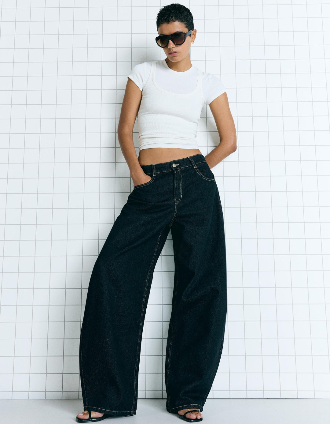 Damen Oversized Jeansjacke Lisslune