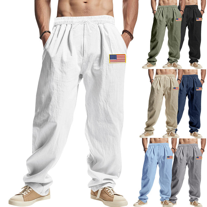 Men's casual joggers with elastic waistband and practical side pockets Lisslune