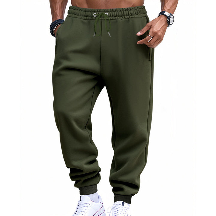 Men's Athletic Jogging Pants with Elastic Waistband and Side Pockets Lisslune