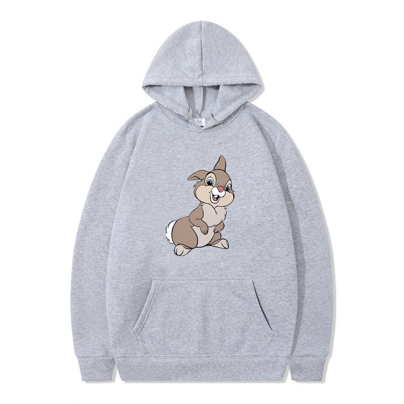 Women's hooded sweatshirt with cute rabbit design and comfortable kangaroo pockets Lisslune