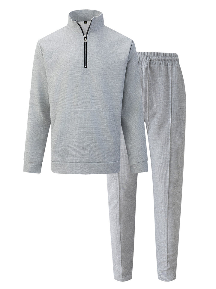 Men's Sporty Zip Sweater with Comfortable Jogging Pants Lisslune