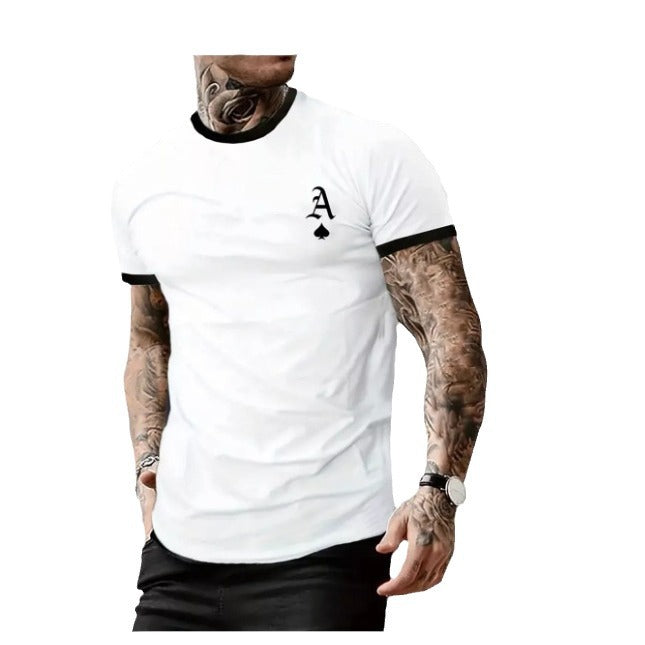Men's T-shirt with modern design and contrasting collar Lisslune