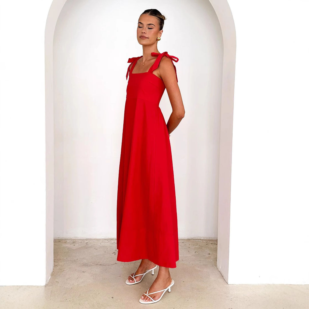 Women's maxi dress with adjustable straps Lune London