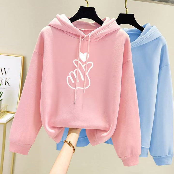 Women's hoodie with artistic heart design Lisslune