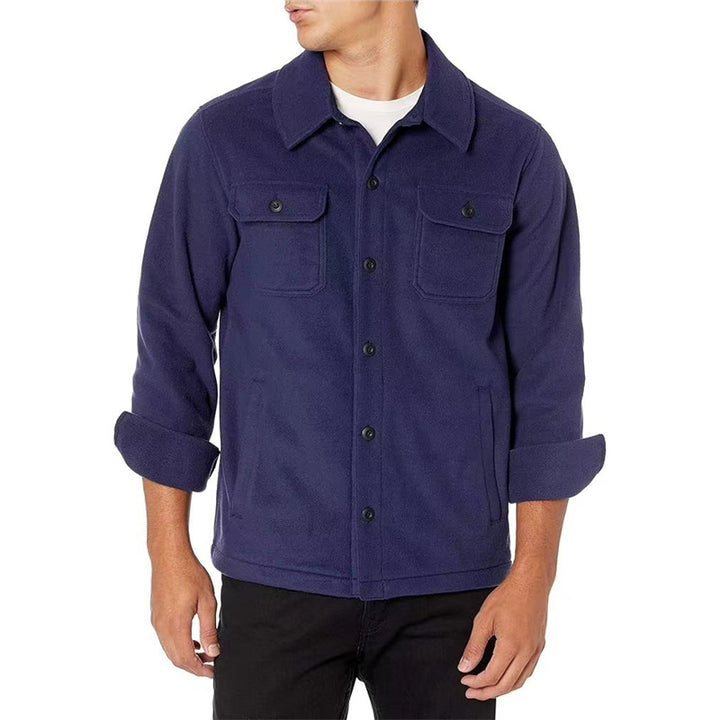 Men's fleece jacket with practical pockets Lisslune