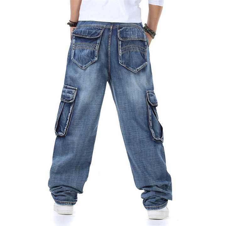 Men's Oversized Cargo Jeans Lisslune