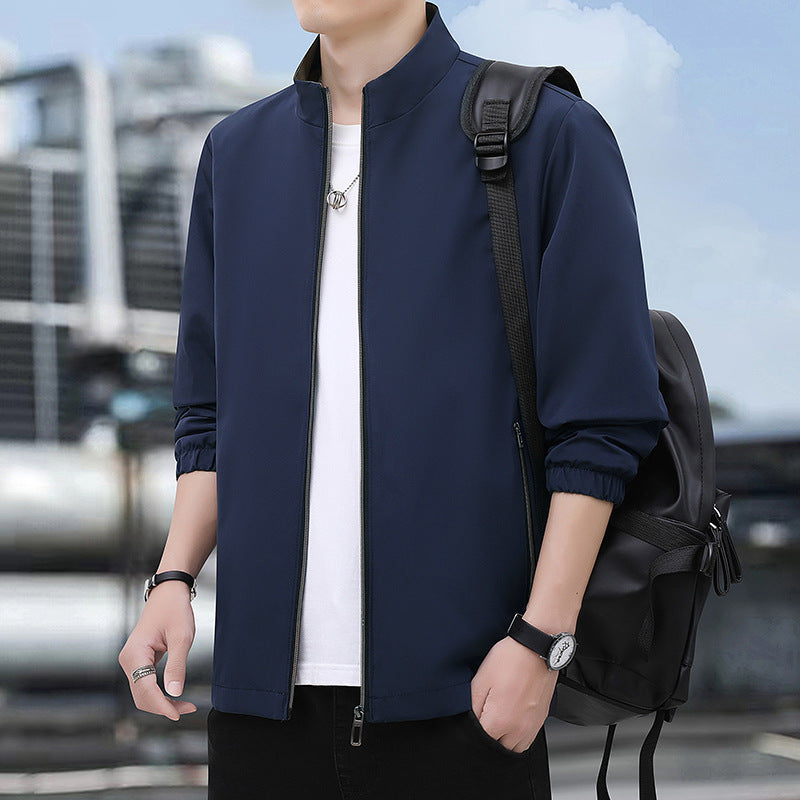 Men's lightweight windbreaker with elastic cuffs and trendy lining Lisslune