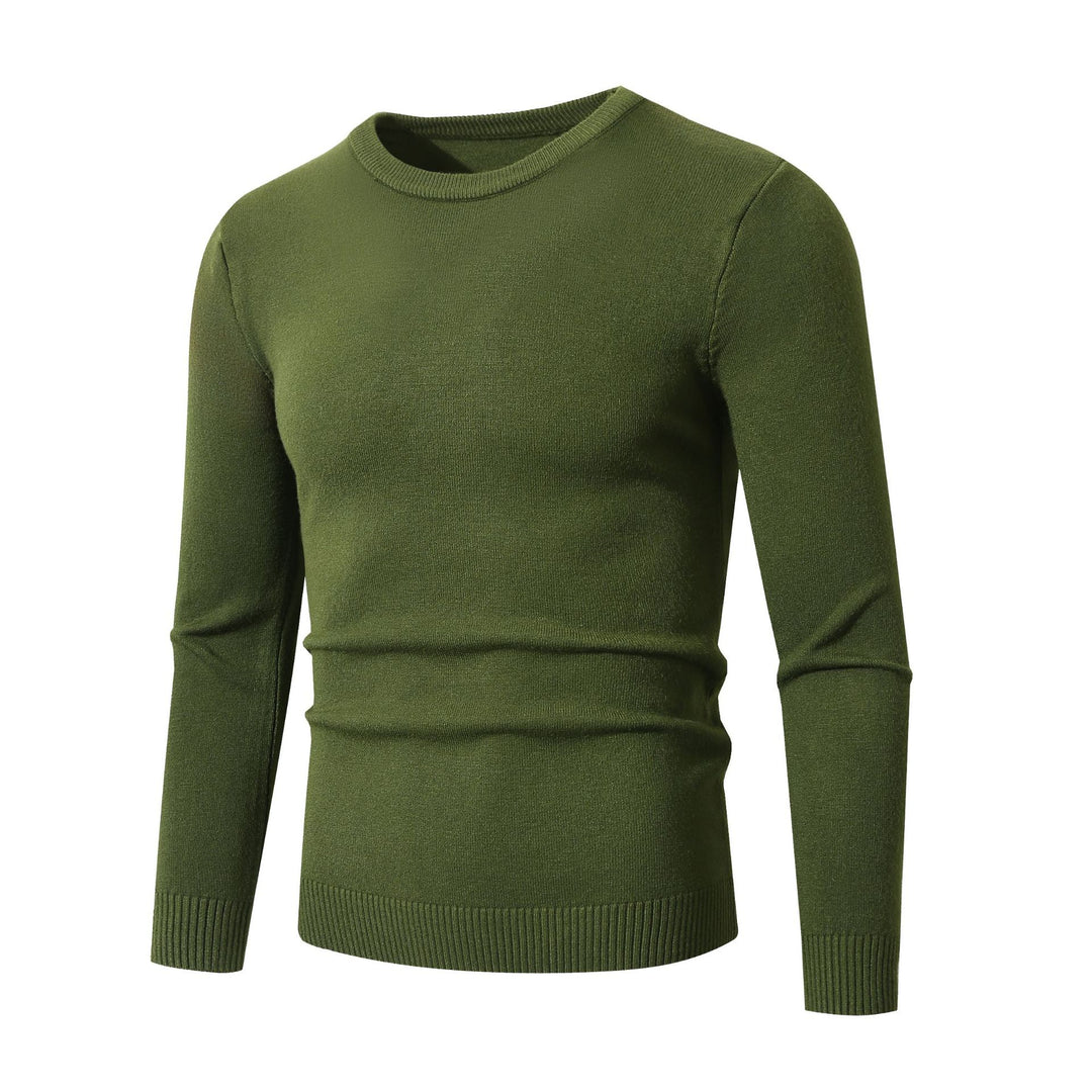 Men's fine knit sweater with classic round neckline Lisslune