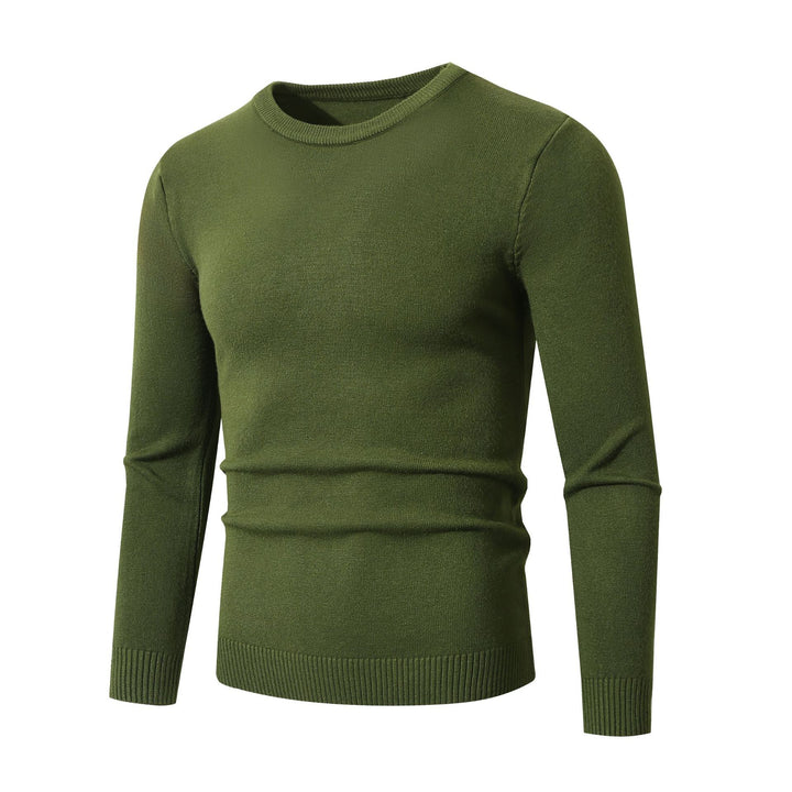 Men's fine knit sweater with classic round neckline Lisslune