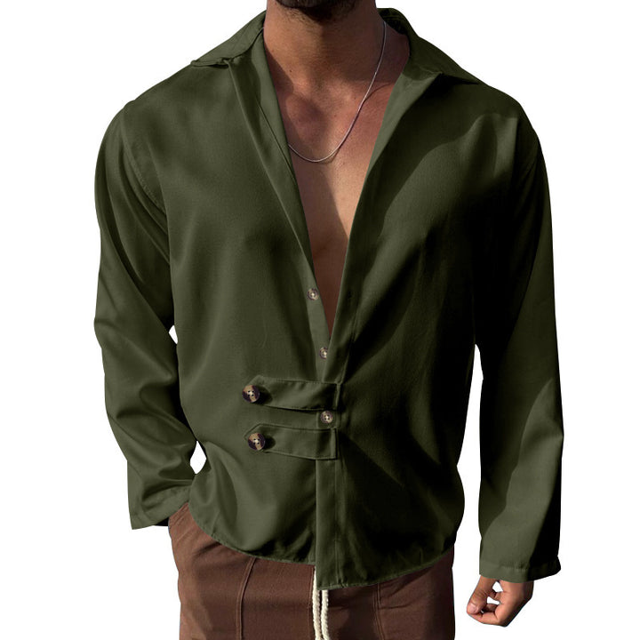 Men's elegant shirt with fashionable button closure Lisslune