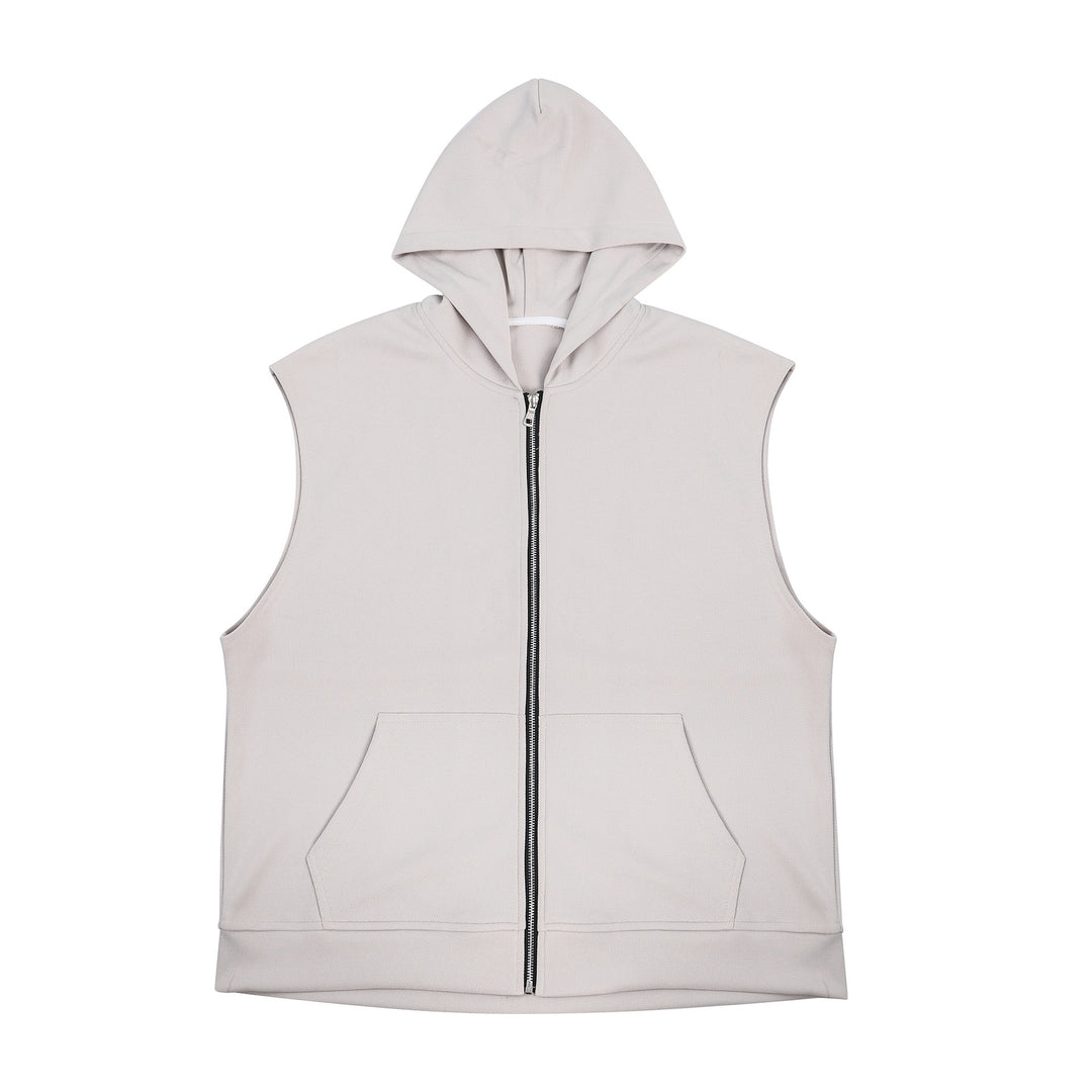 Men's sleeveless hooded shirt with practical pockets Lisslune