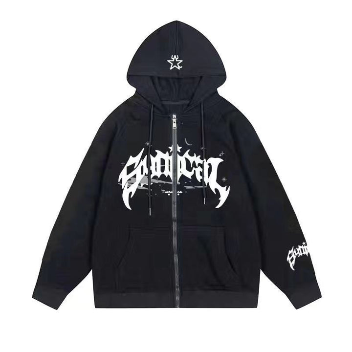Women's hoodie with urban graphic element and practical pockets Lisslune