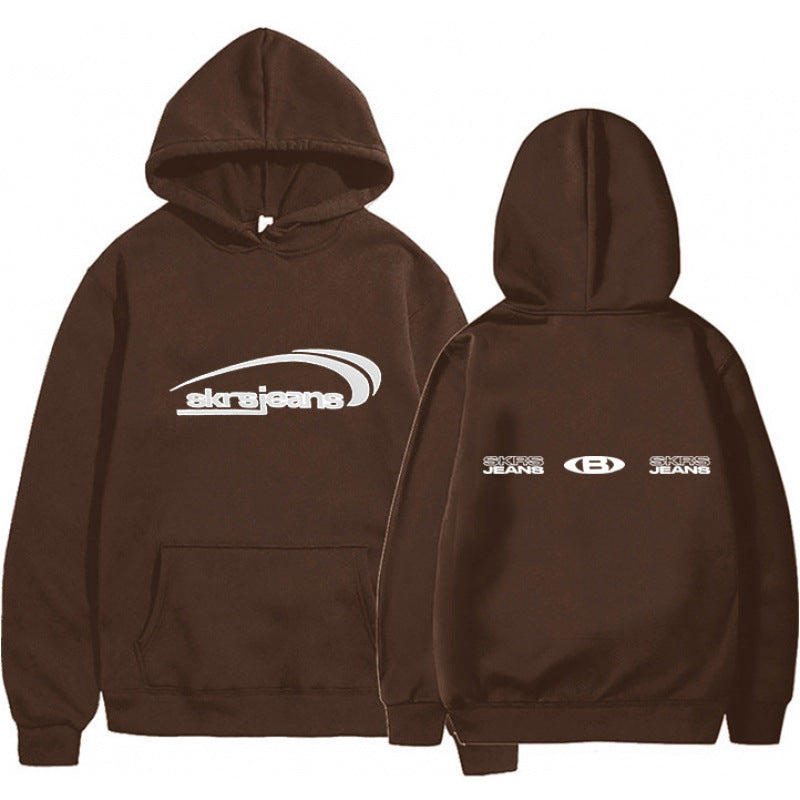 Women's hooded sweatshirt with modern logo design and practical kangaroo pockets Lisslune