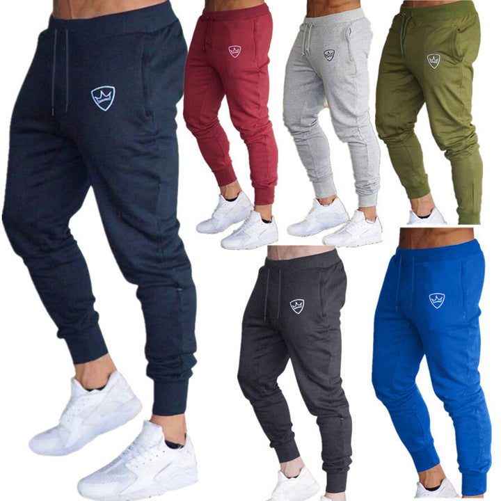 Men's sporty jogging pants with elastic waistband and stylish cut Lisslune