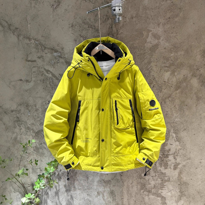 Men's Insulated Outdoor Jacket with Multifunctional Hood Lisslune