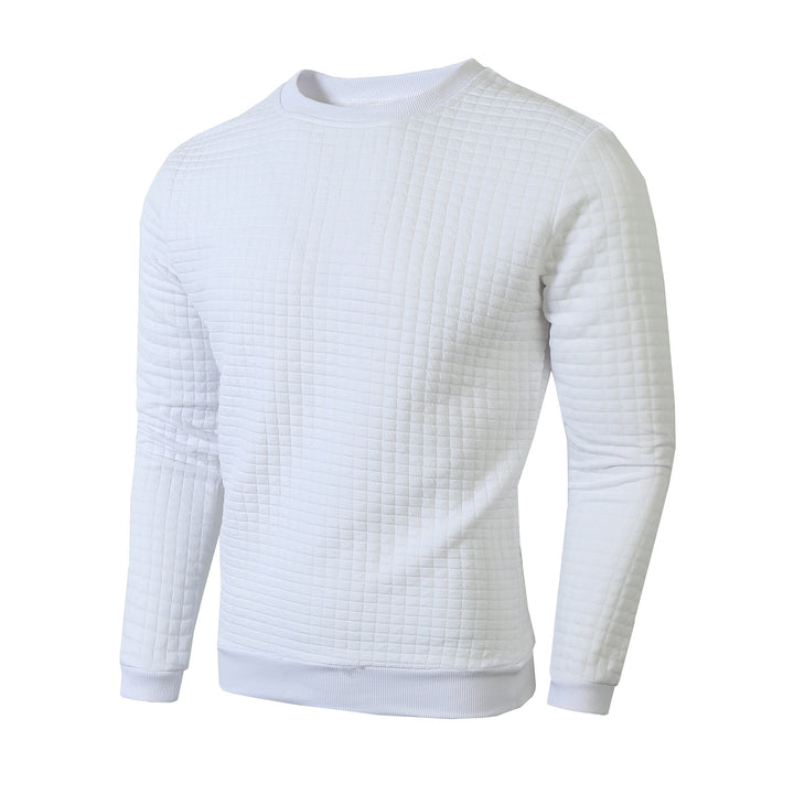 Men's sweater with textured design and round neckline Lisslune