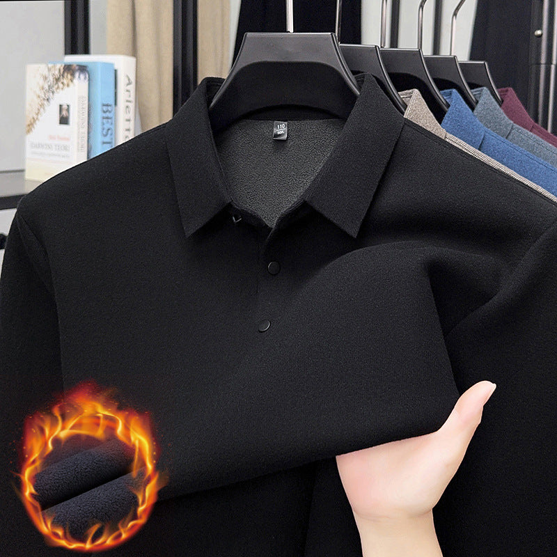 Men's Long Sleeve Polo Shirt Lisslune