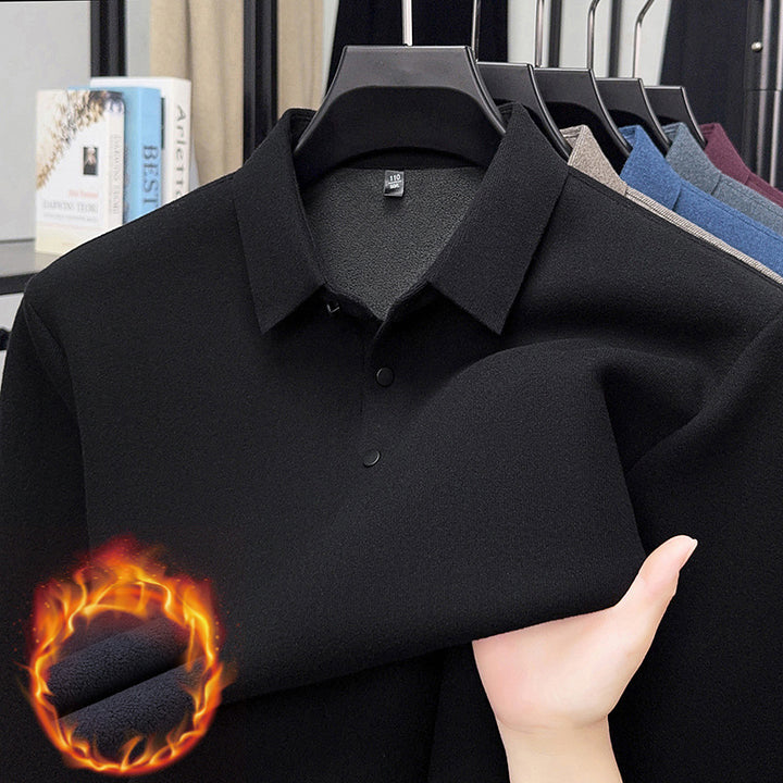 Men's Long Sleeve Polo Shirt Lisslune