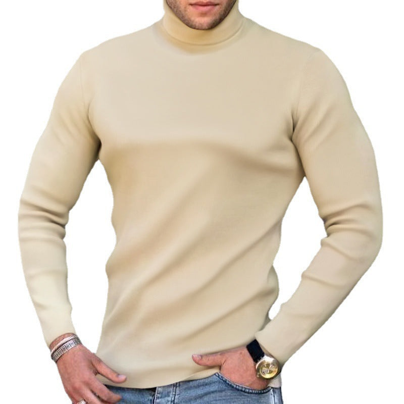 Men's stylish turtleneck sweater made of fine knit Lisslune