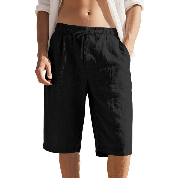 Men's Casual Pants with Elastic Waist and Side Pockets Lisslune