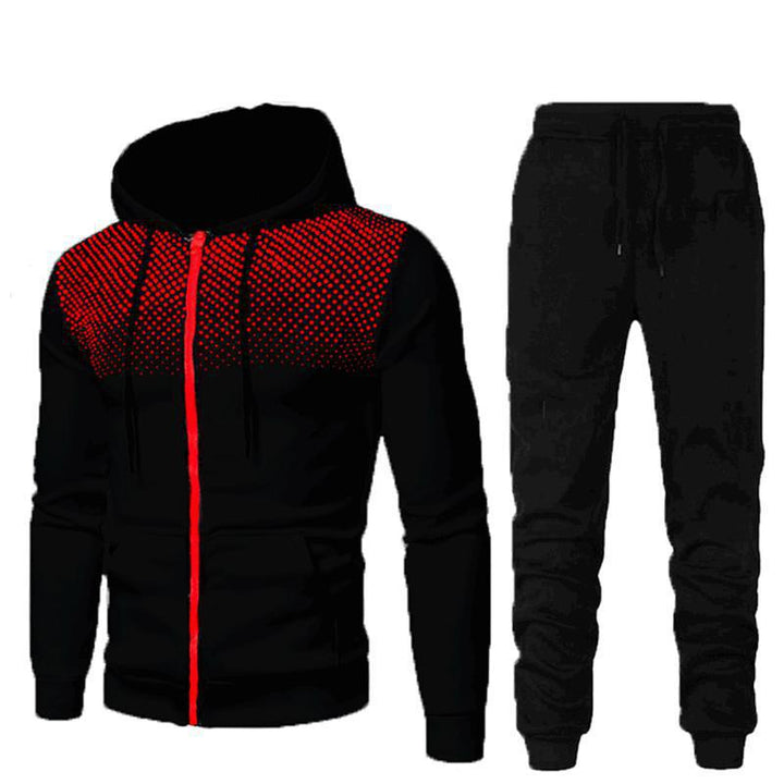 Men's stylish hoodie set with fashionable design and practical pockets Lisslune