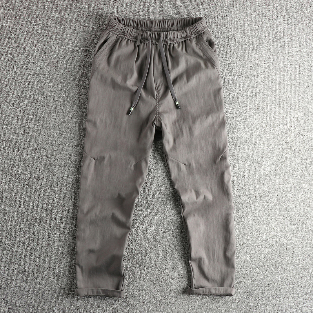 Men's sporty leisure pants with elastic waistband and practical drawstring Lisslune