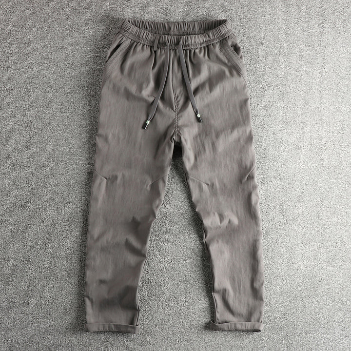Men's sporty leisure pants with elastic waistband and practical drawstring Lisslune