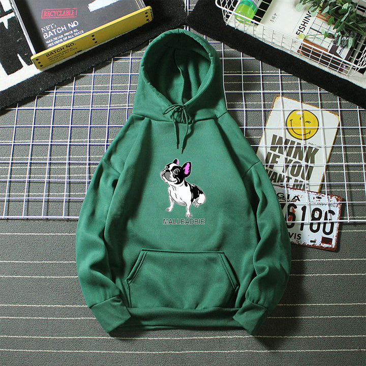 Women's hoodie with creative French bulldog design Lisslune