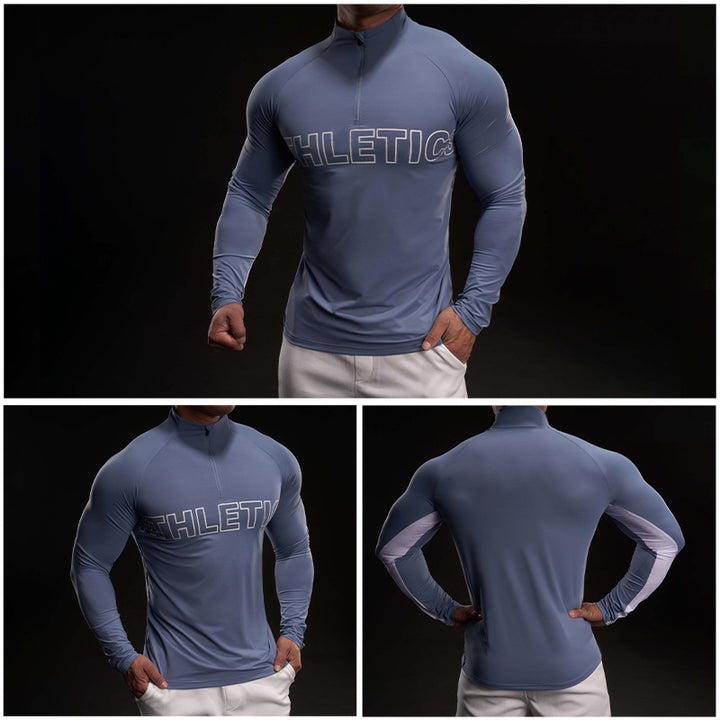 Men's Premium Long Sleeve Shirt with Zipper Lisslune