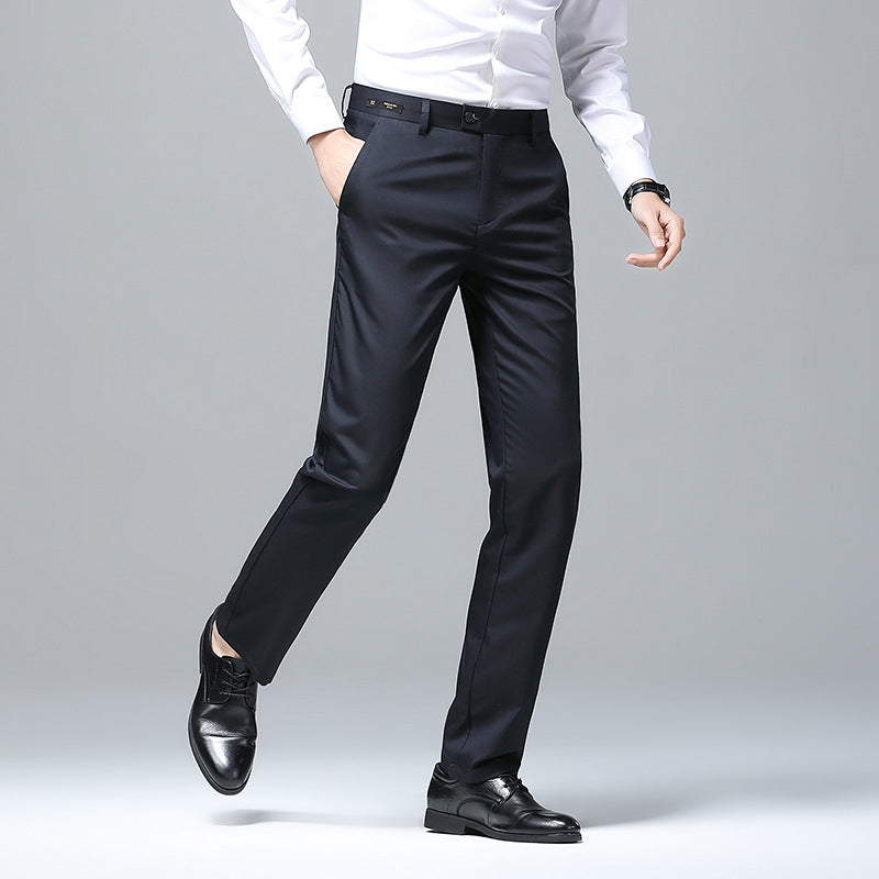 Men's Elegant Slim-Fit Suit Trousers Lisslune