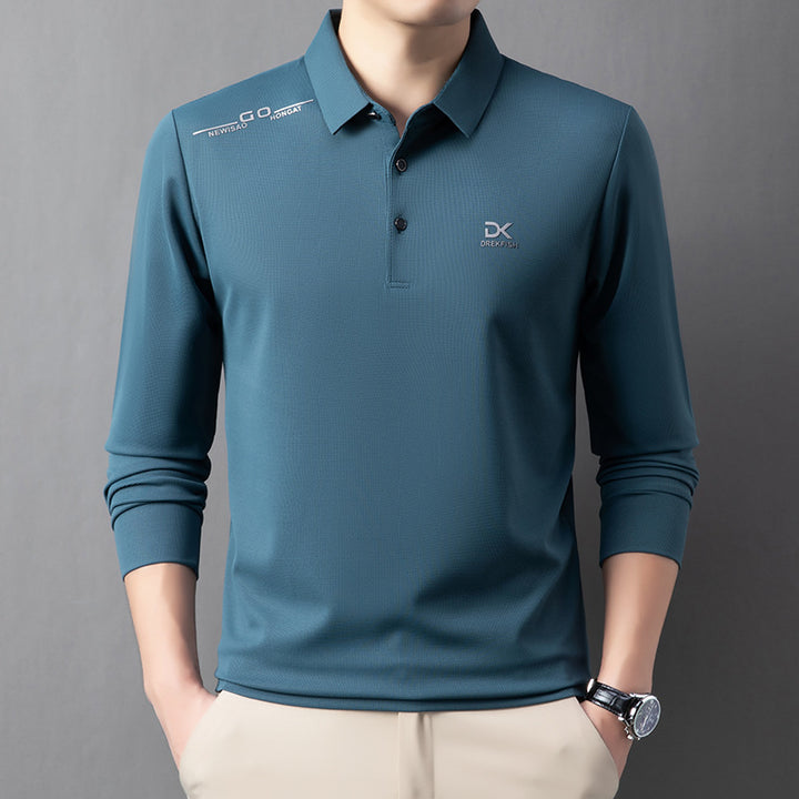 Men's functional polo shirt with lightweight breathable fabric Lisslune