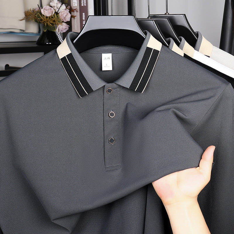 Men's polo shirt with modern accents and breathable fabric Lisslune