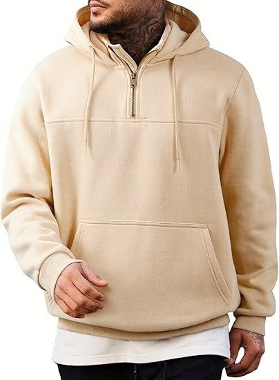 Men's hoodie with practical zipper and side pockets Lisslune