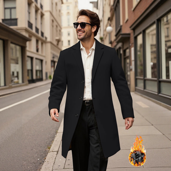 Men's elegant double-breasted coat Lisslune
