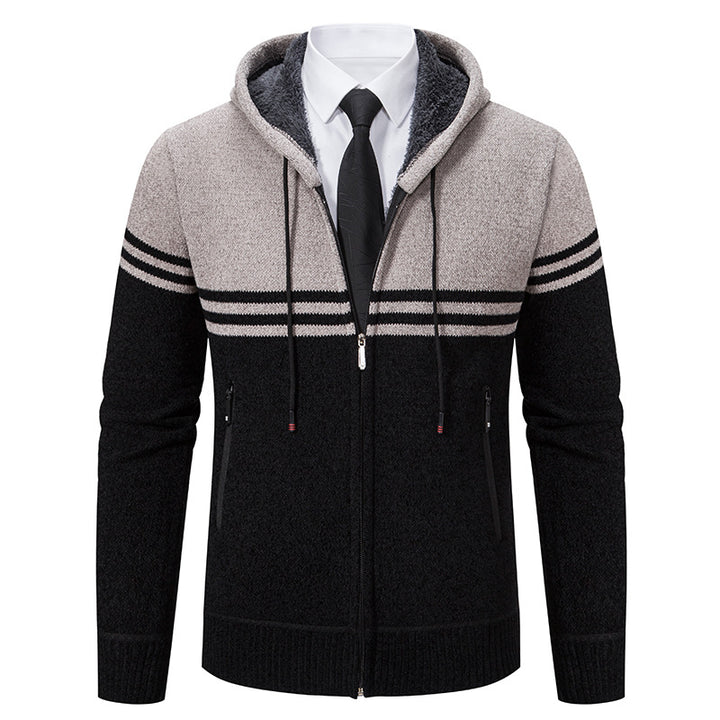 Men's fashionable hoodie with textured design Lisslune