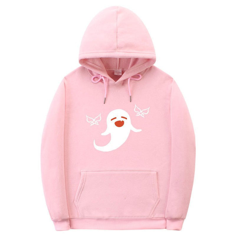 Women's Hoodie with Playful Ghost Design Lisslune