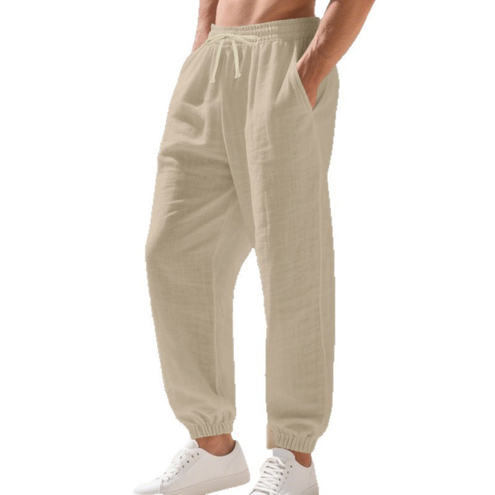 Men's airy summer pants with elastic waistband Lisslune