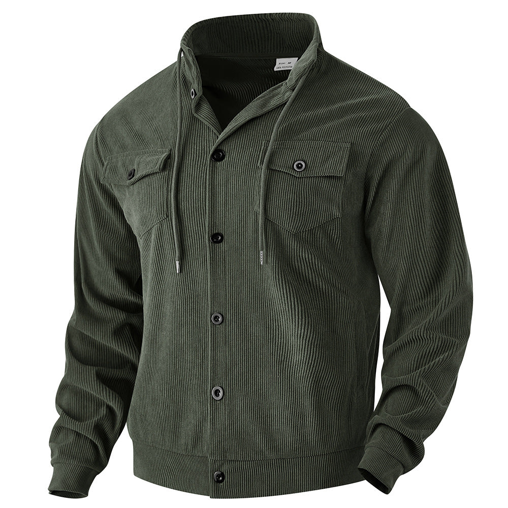 Men's transitional jacket with practical pockets and adjustable collar Lisslune