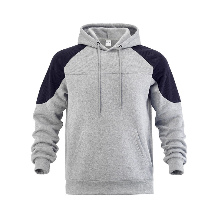 Men's hoodie with innovative design and striped sleeves Lisslune