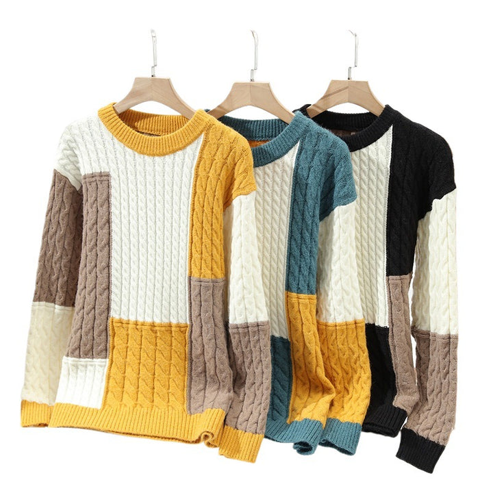 Men's fashionable sweater in cable knit design Lisslune