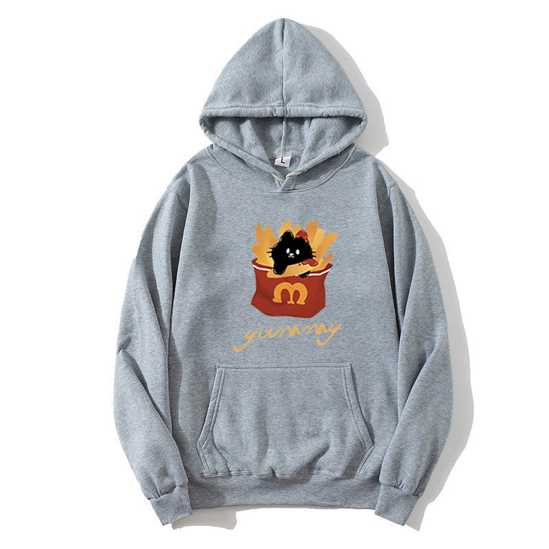 Women's hoodie with creative cat design Lisslune