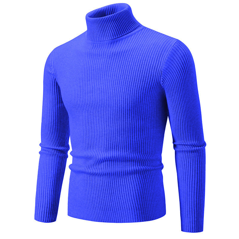 Men's turtleneck sweater made of fine ribbed material Lisslune