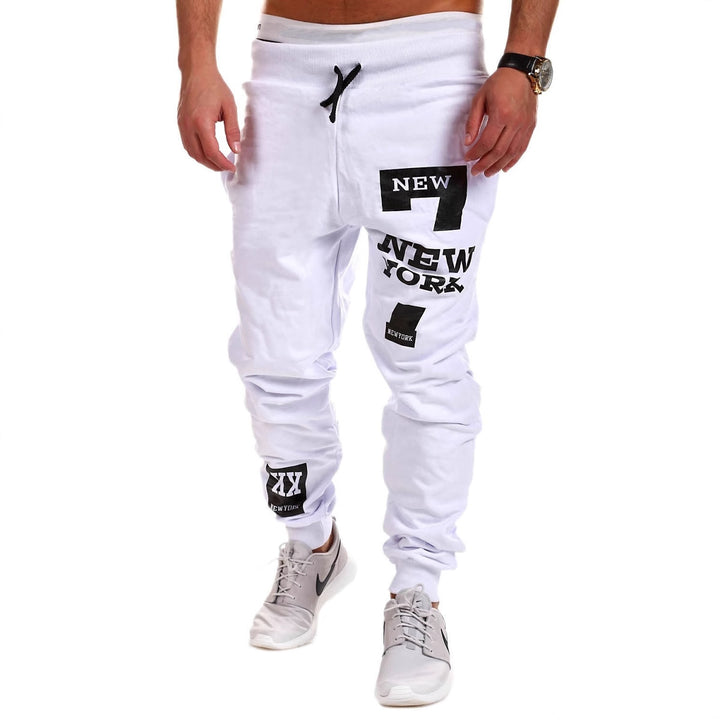 Men's Casual Sweatpants with New York Print Lisslune