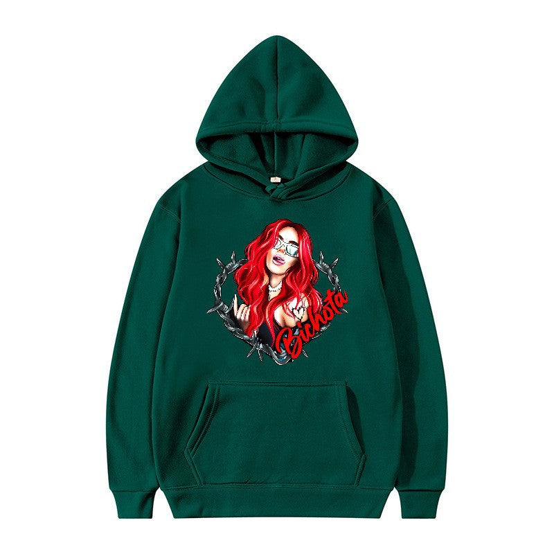 Women’s hoodie with artistic graphic print and cozy fit Lisslune
