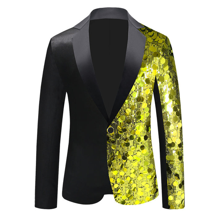 Men's extravagant sequined blazer with modern cut Lisslune