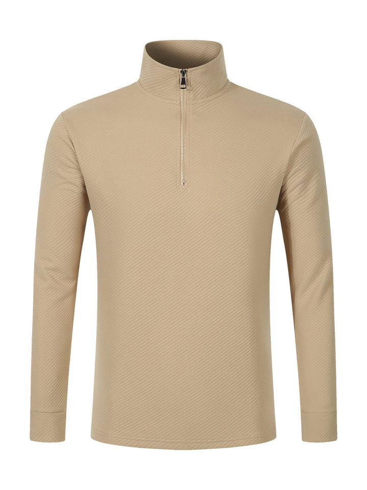 Men's functional pullover with short zipper and breathable material Lisslune