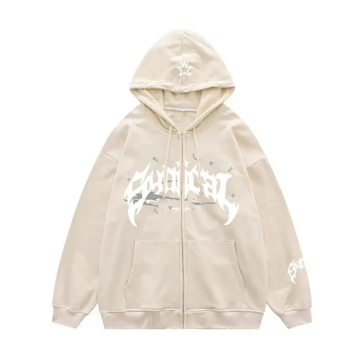 Women's hoodie with urban graphic element and practical pockets Lisslune