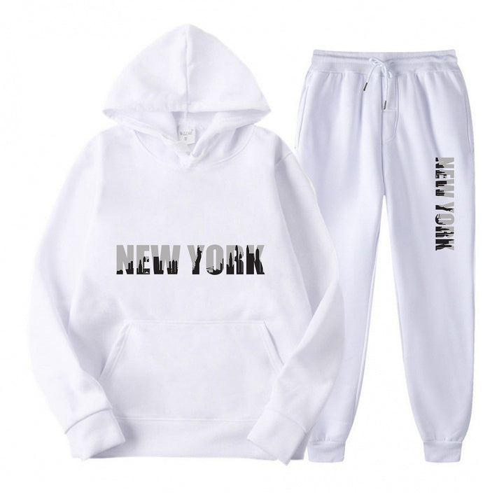 Women's sporty tracksuit with stylized New York print Lisslune