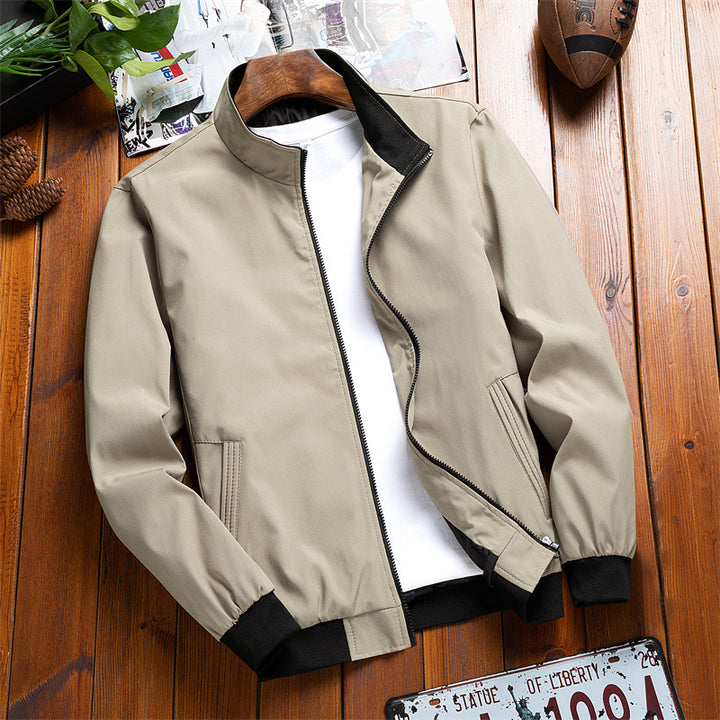 Men's Lightweight Casual Jacket with High Collar Lisslune