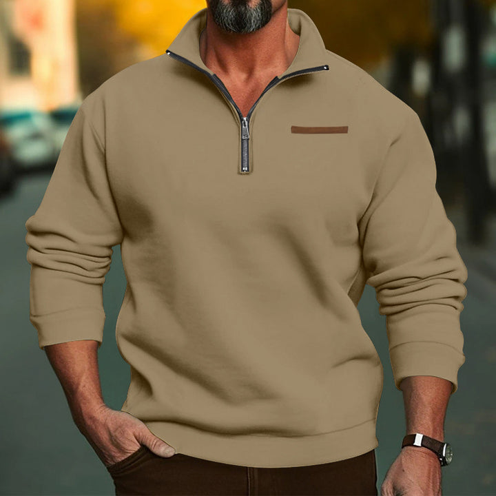 Men's hoodie with half zipper and comfortable fit Lisslune